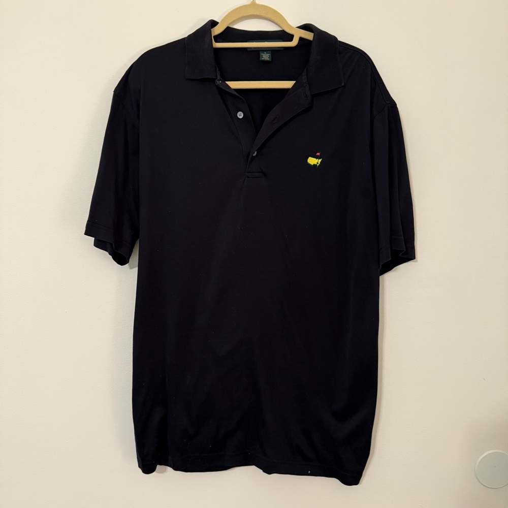 Masters Black Polo Short Sleeve Shirt Size L